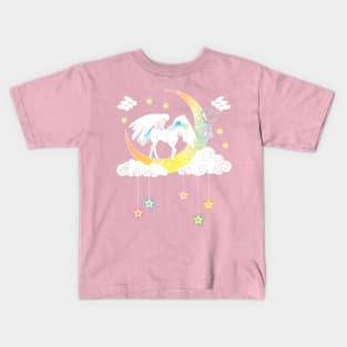 Moonlight Pegasus Kids T-Shirt